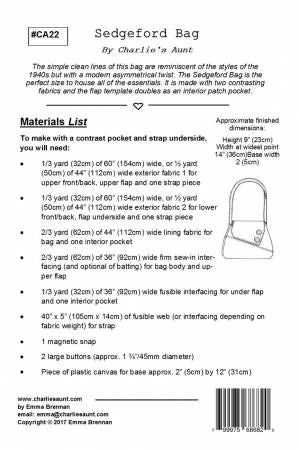 Sedgeford Bag # CA22