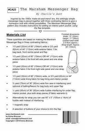 Marsham Messenger Bag # CA23