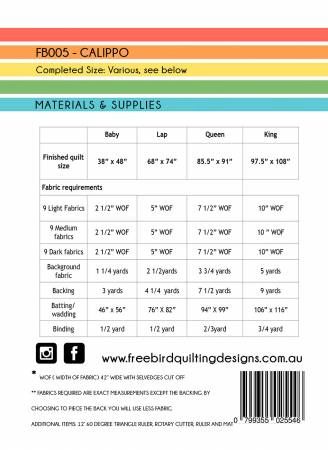 Calippo Quilt # CAFB005