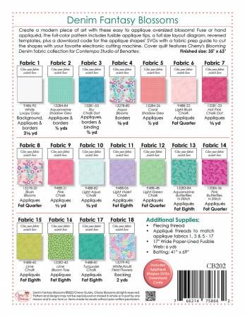 Denim Fantasy Blossoms # CB202