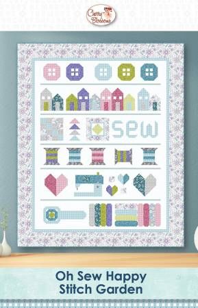 Oh Sew Happy Stitch Garden # CB211, From Cherry Blossoms By Guidry, Cherry In Quilts