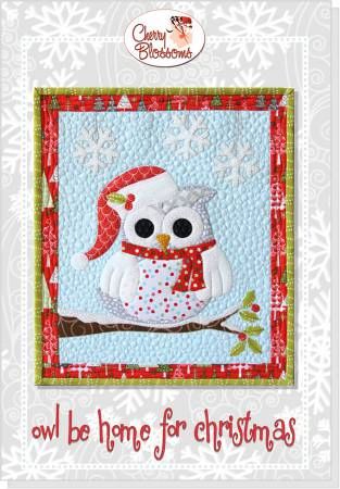 Owl be home for Christmas # CBQS110, From Cherry Blossoms In Quilts