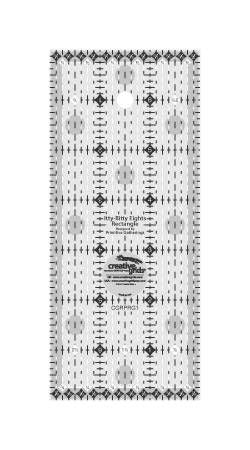 Creative Grids Itty-Bitty Eights Rectangle Ruler 3in x 7in Quilt Ruler # CGRPRG1