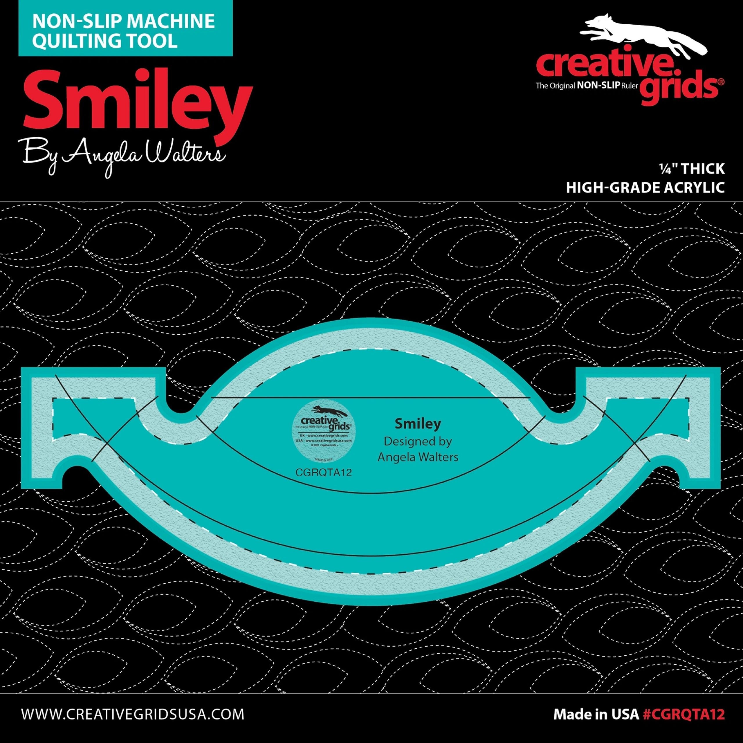 Creative Grids Machine Quilting Tool Smiley # CGRQTA12