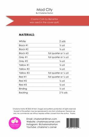 Mod City # CH-455, From Charisma Horton By Horton, Charisma In Quilts