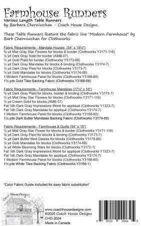 Farmhouse Runners # CHD-2024