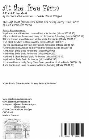 At the Tree Farm # CHD-2146, From Coach House Designs In Quilts