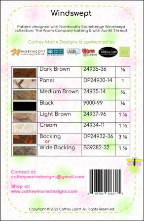 Windswept # CMD161P, From Cathey Marie Designs By Laird, Cathey In Quilts