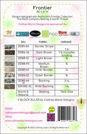 Frontier # CMD170P, From Cathey Marie Designs In Quilts