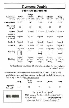 Diamond Double # CQD01032