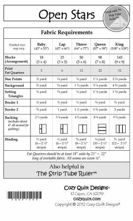 Fat Quarters Anonymous - Open Star # CQD01080