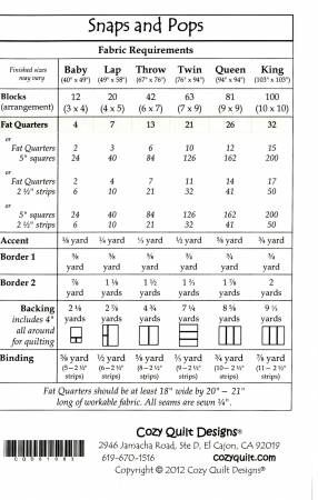 Fat Quarters Anonymous - Snaps and Pops # CQD01083