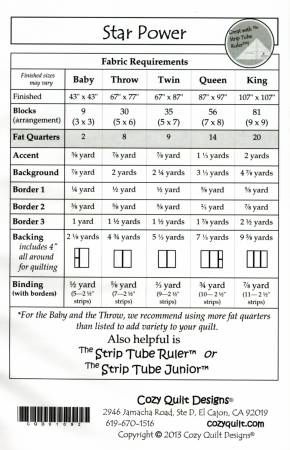 Fat Quarter - Star Power # CQD01092