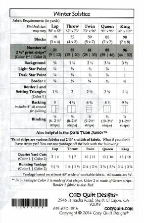 Winter Solstice Pattern # CQD01125