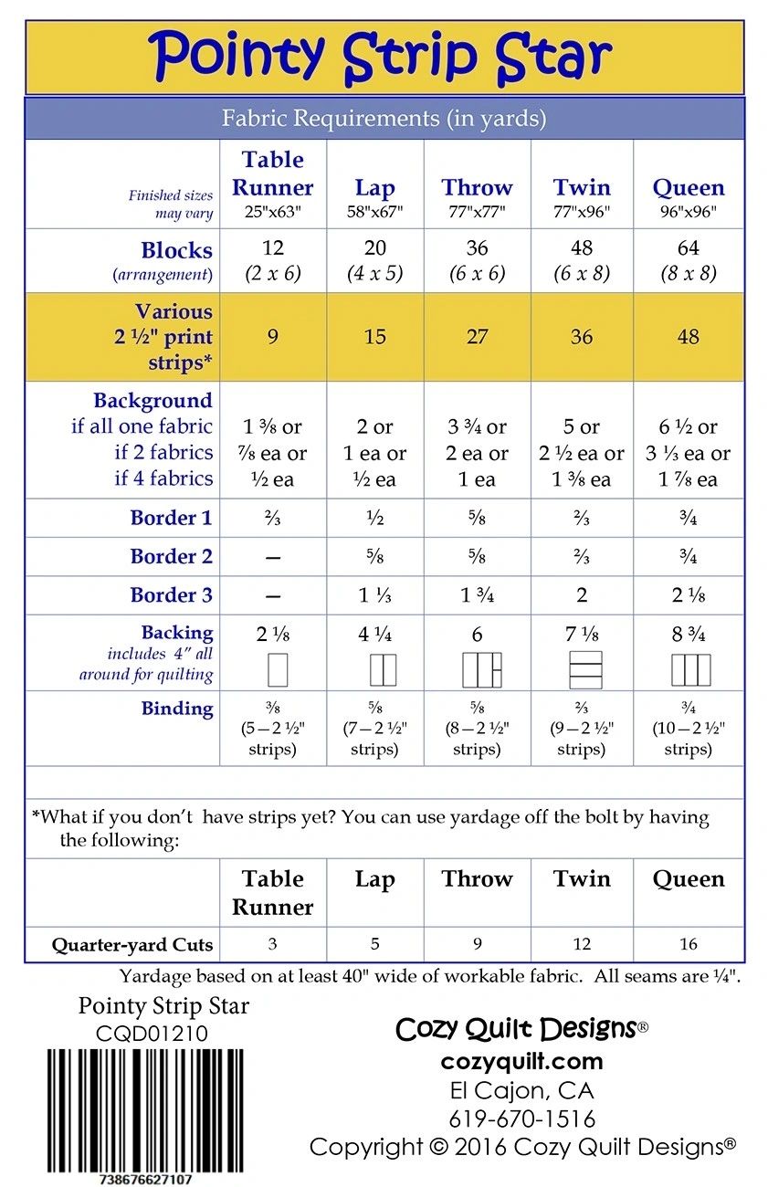 Pointy Strip Star # CQD01210