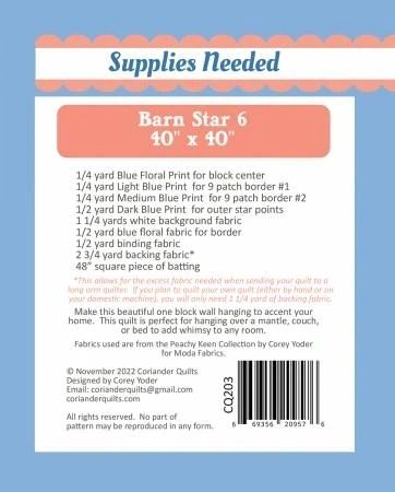 Barn Star 6 # CQP203