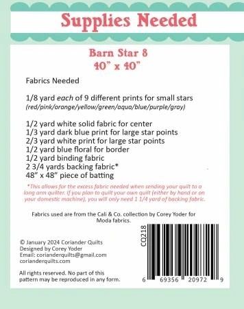 Barn Star 8 # CQP218