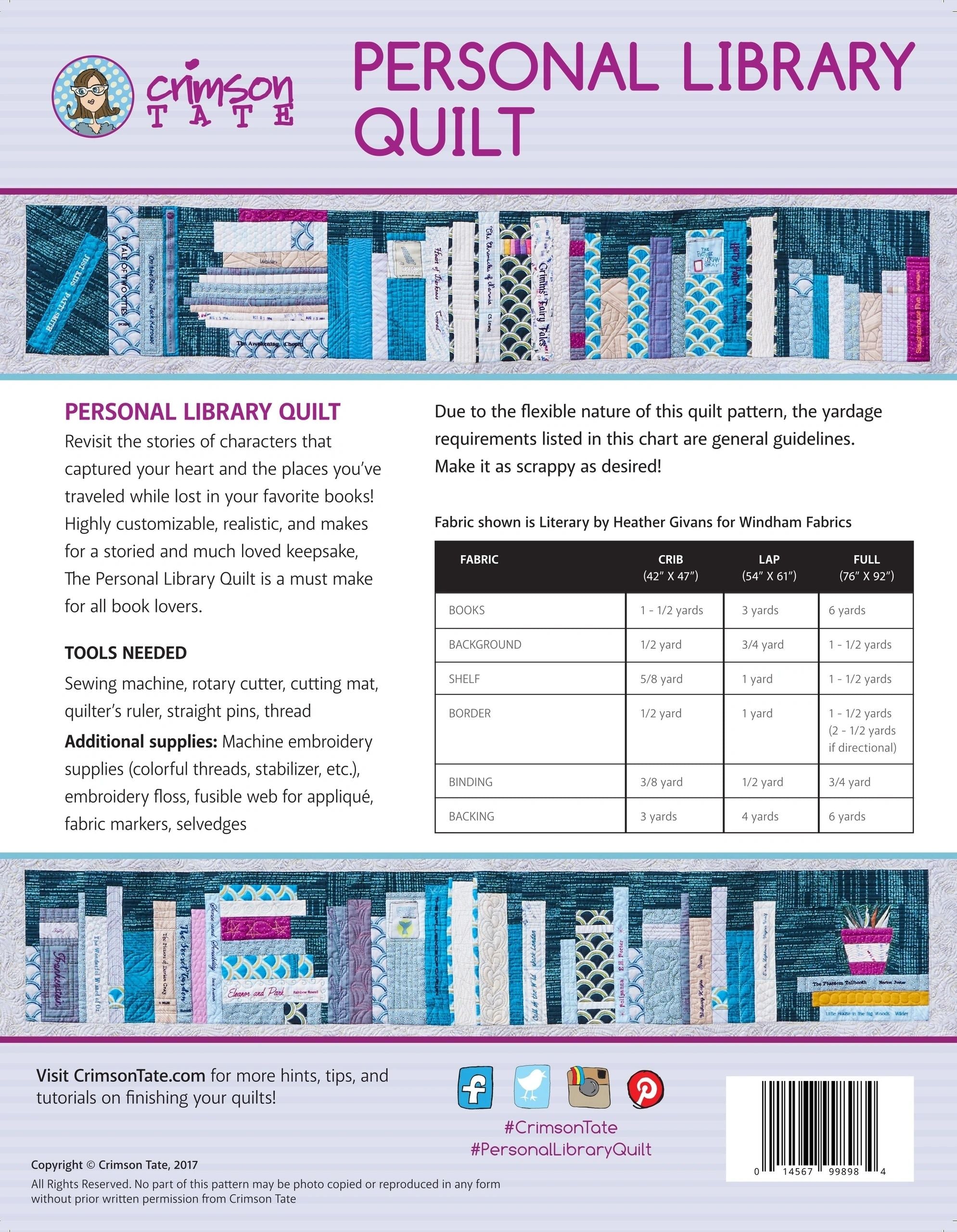 Personal Library Quilt # CTS105