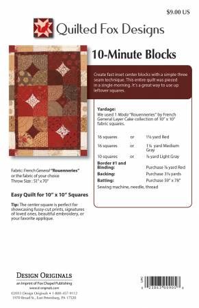 10 Minute Blocks Quilt # DO08186