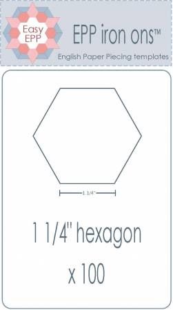 1-1/4in Hexagon EPP Iron-On x 100 # EPP28