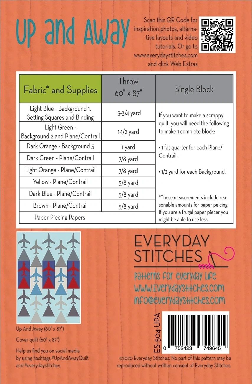Up and Away Quilt Pattern # ES-504-UPA