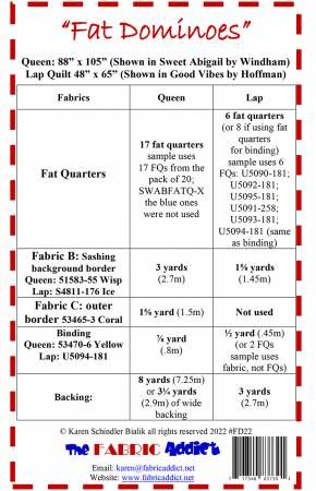 Fat Dominoes # FAFD22
