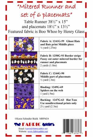 Mitered Runner and Placemats # FAMRPM24