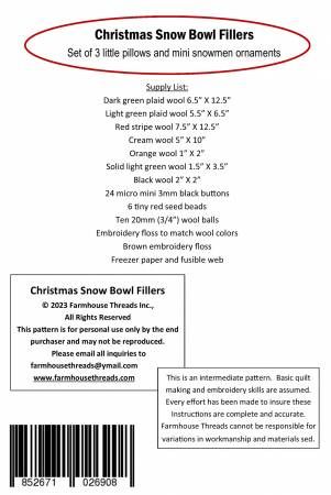 Christmas Snow Bowl Fillers # FAT975