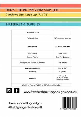 The Big Magenta Star # FB025
