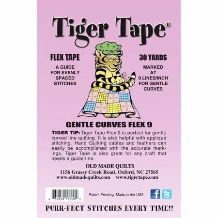 Tiger Tape Flex Tape 1/4in x 30yd Roll 9 Lines Per Inch for Curves # FLEX9