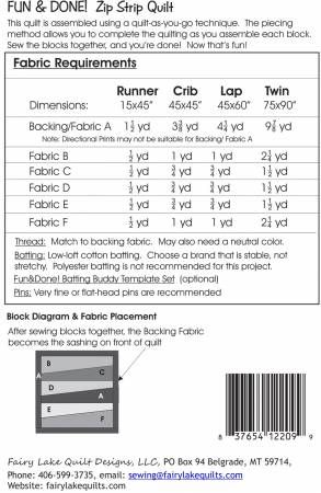 Fun & Done Zip Strip # FLQD110