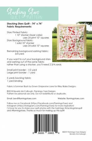 Stacking Stars Quilt Pattern # FT-8054
