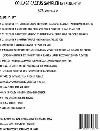 Collage Cactus Sampler # FWLHCACTUS