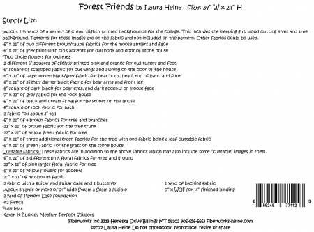 Forest Friends Collage Pattern by Laura Hiene # FWLHFF