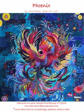 Phoenix Collage Pattern by Laura Heine # FWLHPHNX