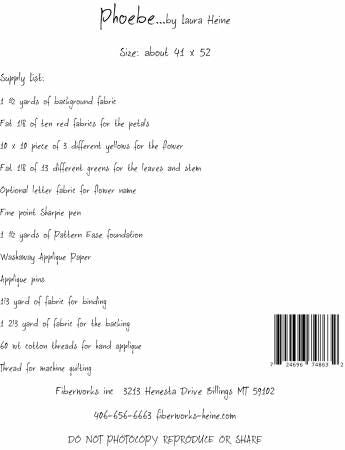 Phoebe Applique Flower # FWLHPHOEBE