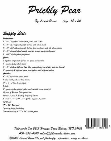 Prickly Pear Collage Pattern by Laura Heine # FWLHPP