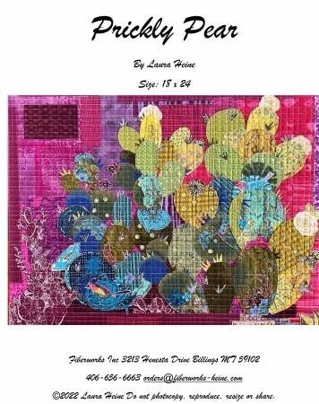 Prickly Pear Collage Pattern by Laura Heine # FWLHPP