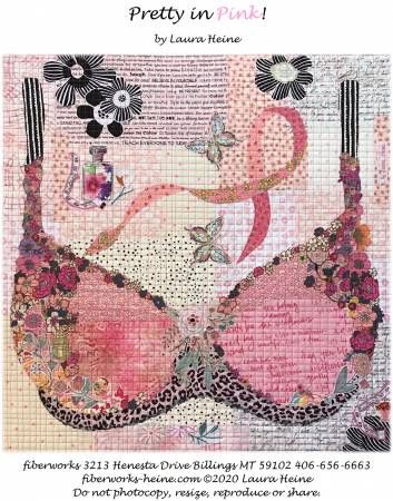 Pretty In Pink Collage Pattern by Laura Heine # FWLHPRETTYINPINK
