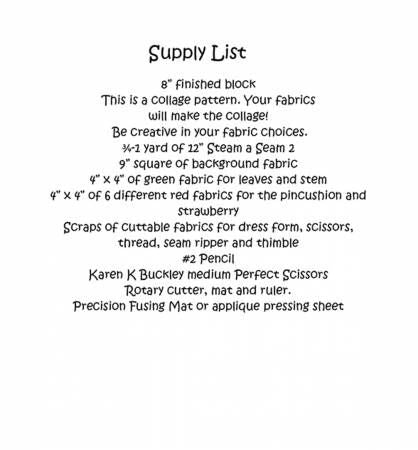 Whatevers! #31 Pincushion Collage Pattern by Laura Heine # FWLHWHAT31