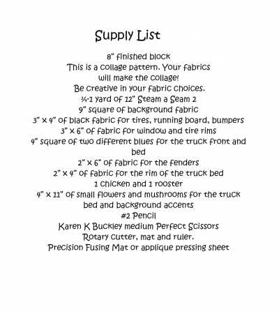 Whatevers! #37 Flower Truck Collage Pattern by Laura Heine # FWLHWHAT37