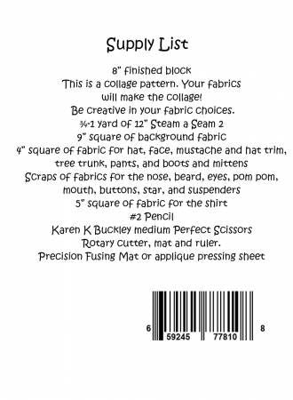 Whatevers! #41 Mr. Claus Collage Pattern by Laura Heine # FWLHWHAT41