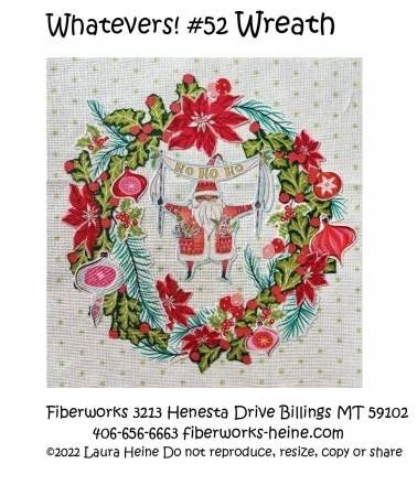Whatevers! #52 Wreath Collage Pattern by Laura Heine # FWLHWHAT52