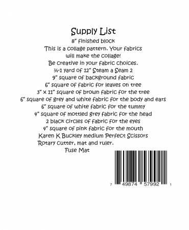 Whatevers! #55 Koala Bear Collage Pattern by Laura Heine # FWLHWHAT55