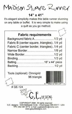 Madison Square Runner # GE124