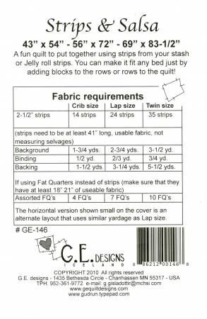 Strips and Salsa # GE146