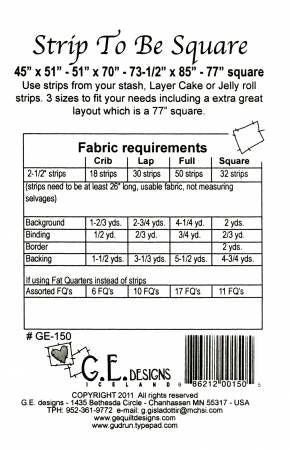 Strip To Be Square # GE150