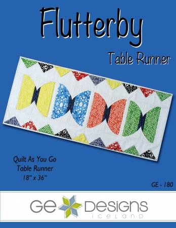 Flutterby table Runner Quilt as You Go # GE180