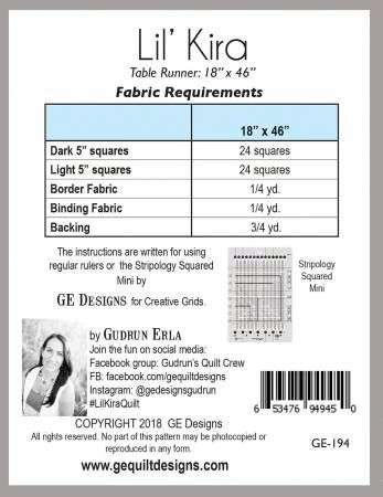 Lil Kira Table Runner # GE194