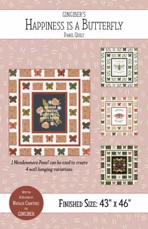 Happiness Is A Butterfly Quilt Pattern # GGB073